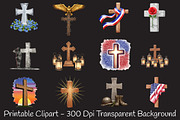 Memorial Day Cross Sublimation Png, an Illustration by RobertsArt (Thumbnail 2 of 3)