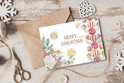 Watercolor Winter wedding border png, an Illustration by WonderWonder (Thumbnail 8 of 10)