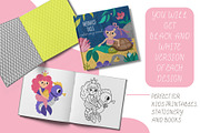 Mermaid tales clipart and designs, an Animal Illustration by Lexi Claus (Thumbnail 8 of 9)