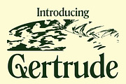 Gertrude - An Ornamental Serif, a Font by Press & Pen (Thumbnail 1 of 9)