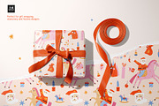 New Year Horses Clipart & Patterns, a Seasonal Illustration by avdnadi (Thumbnail 10 of 13)