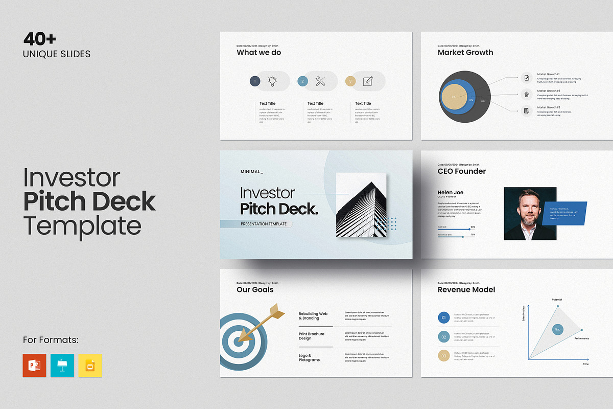 Investor Pitch Deck Presentation, a Presentation Template by SlideStock (Photo 1 of 10)