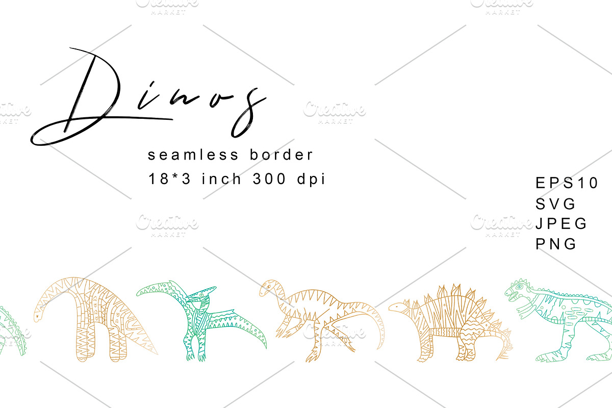 Dinosaurs Illustrations And Patterns, a Graphic by kh_cat (Photo 13 of 14)