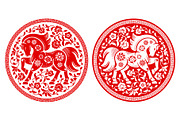 Circle Labels With Horse, an Illustration by Vector beauty (Thumbnail 3 of 3)