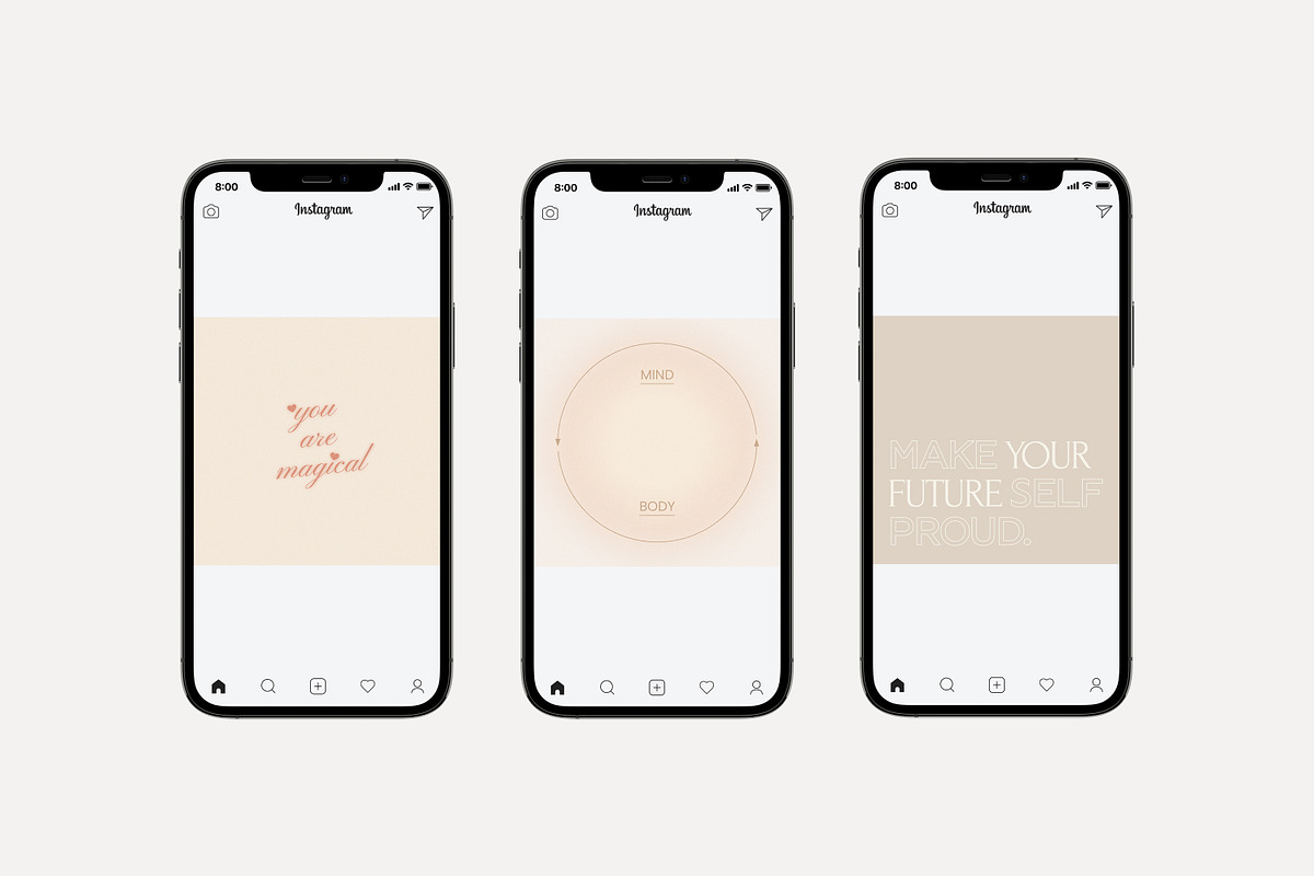 Instagram Quotes Posts Stories PS, a Social Media Template by Love Radiation Studio (Photo 4 of 22)