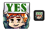12 Red Hair Chibi Boy Twitch Emotes, an Illustration by Custom Fonts & Patterns (Thumbnail 7 of 12)