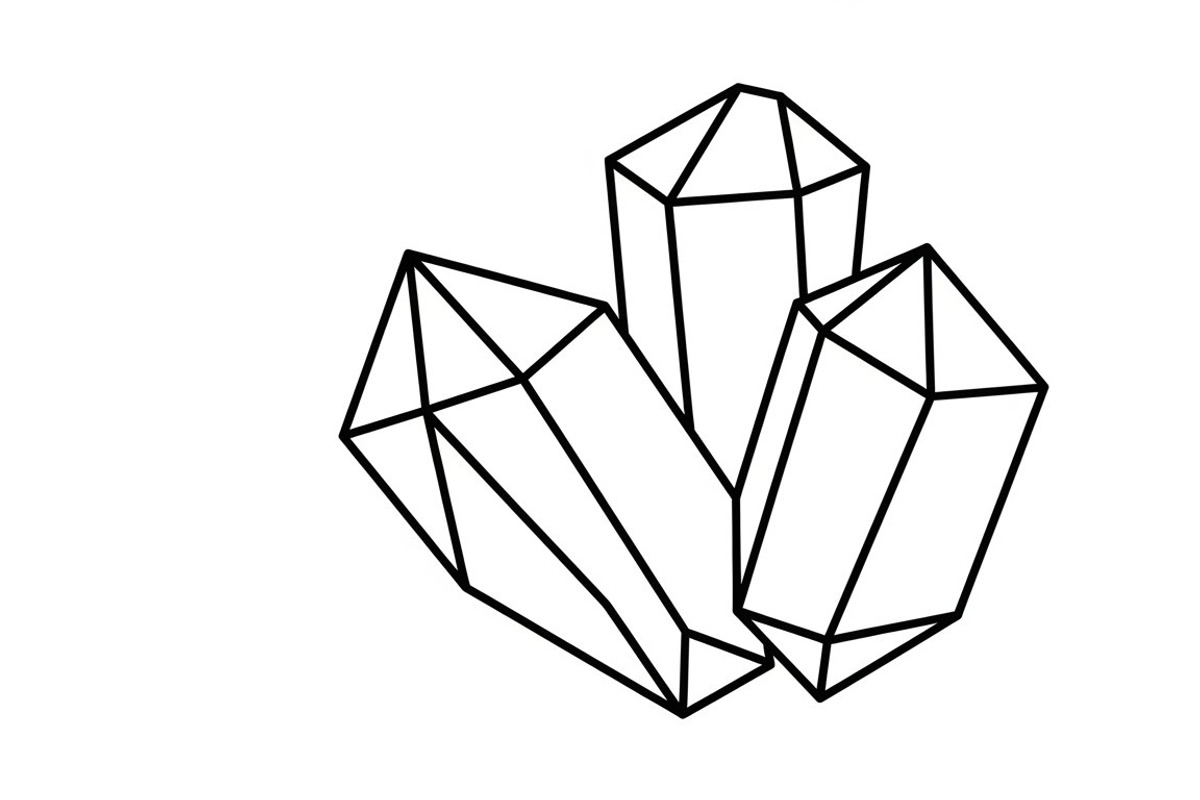crystal and gemstone coloring pages, an Illustration by Amazin_art (Photo 10 of 25)