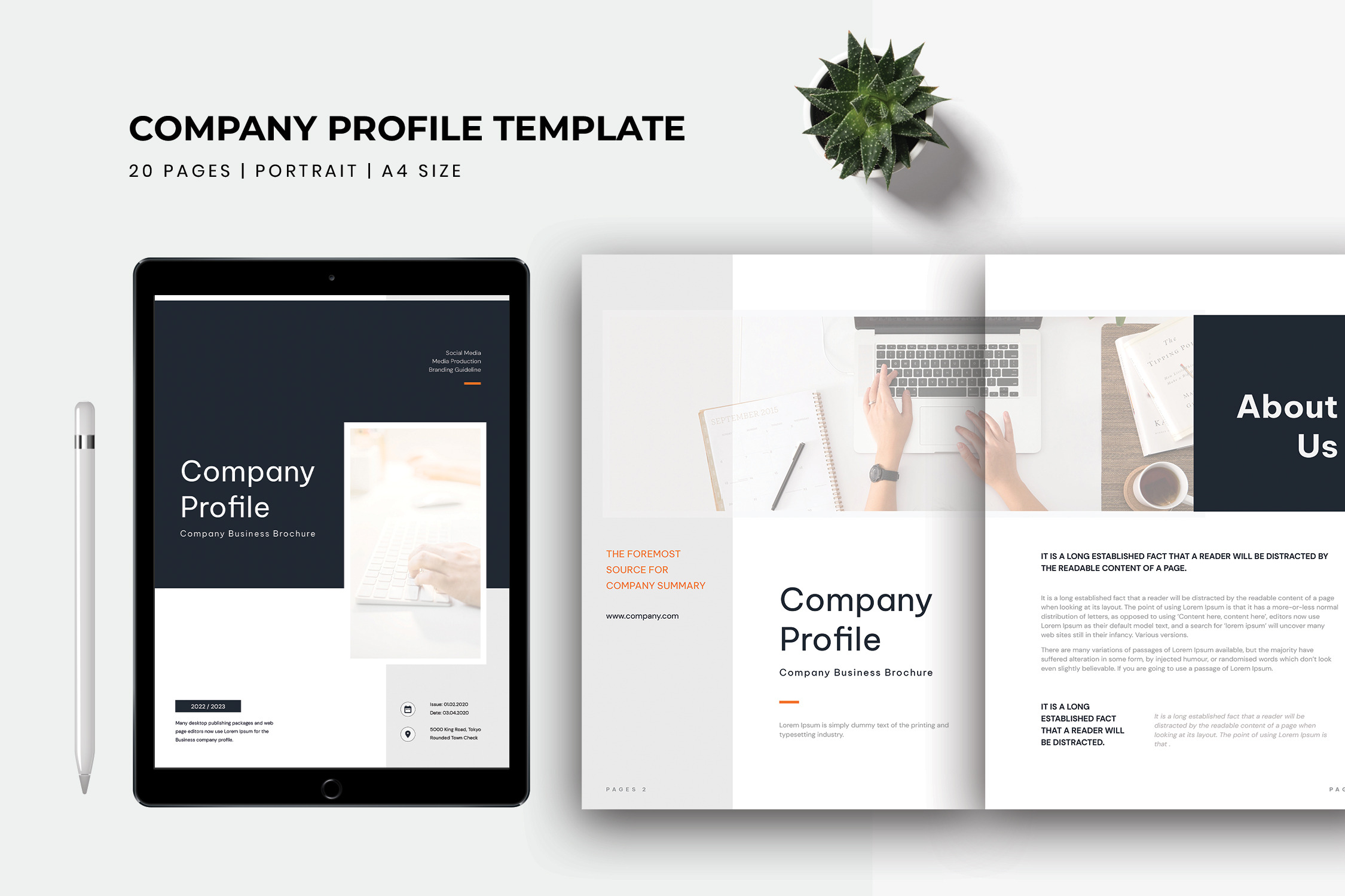 Company Profile Template, a Brochure Template by TMint Play