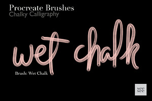 Procreate Chalk Calligraphy Brushes