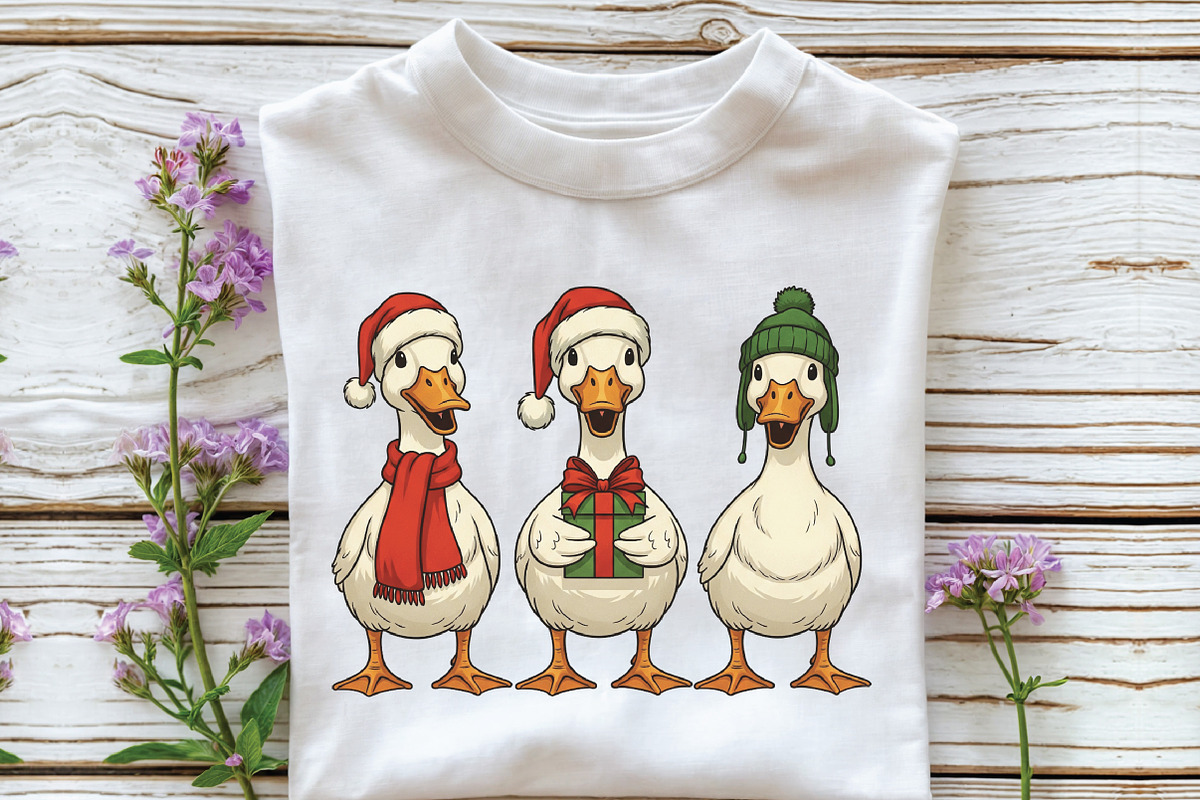 Funny Christmas Goose Christmas PNG, an Illustration by CraftArtStudio (Photo 2 of 4)