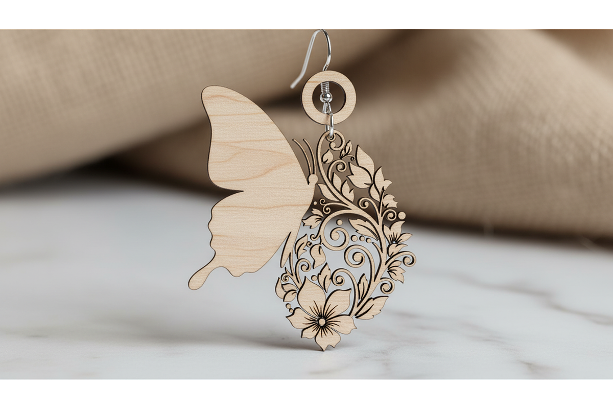 Flower Art Earring Designs, a Graphic by musafir_fashion (Photo 10 of 11)