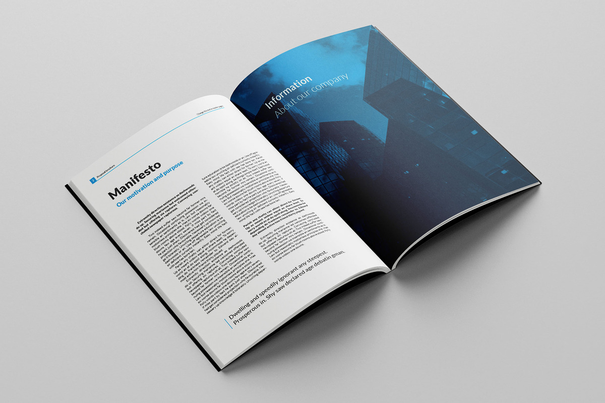 Corporate Proposal Brochure Template, a Brochure Template by Niofix (Photo 2 of 6)