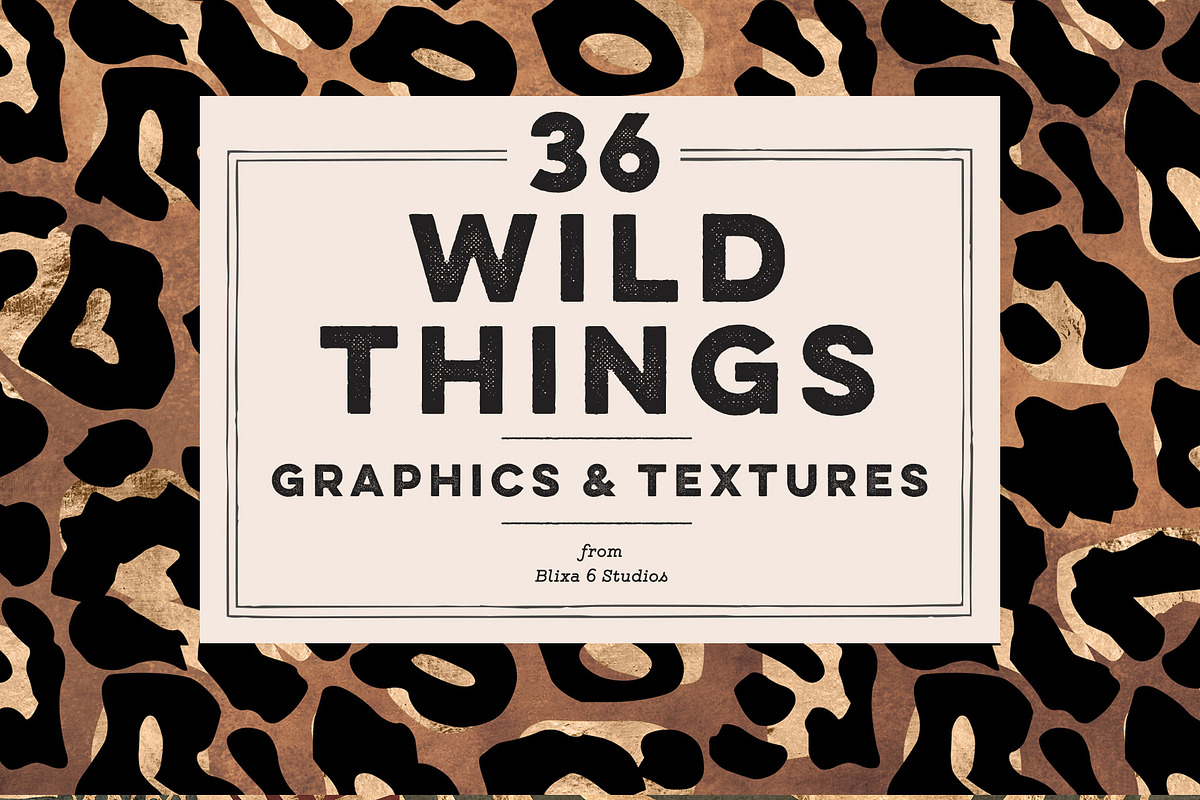 36 Wild Things: Golden Animal Prints, a Pattern Graphic by Blixa 6 Studios (Photo 1 of 10)