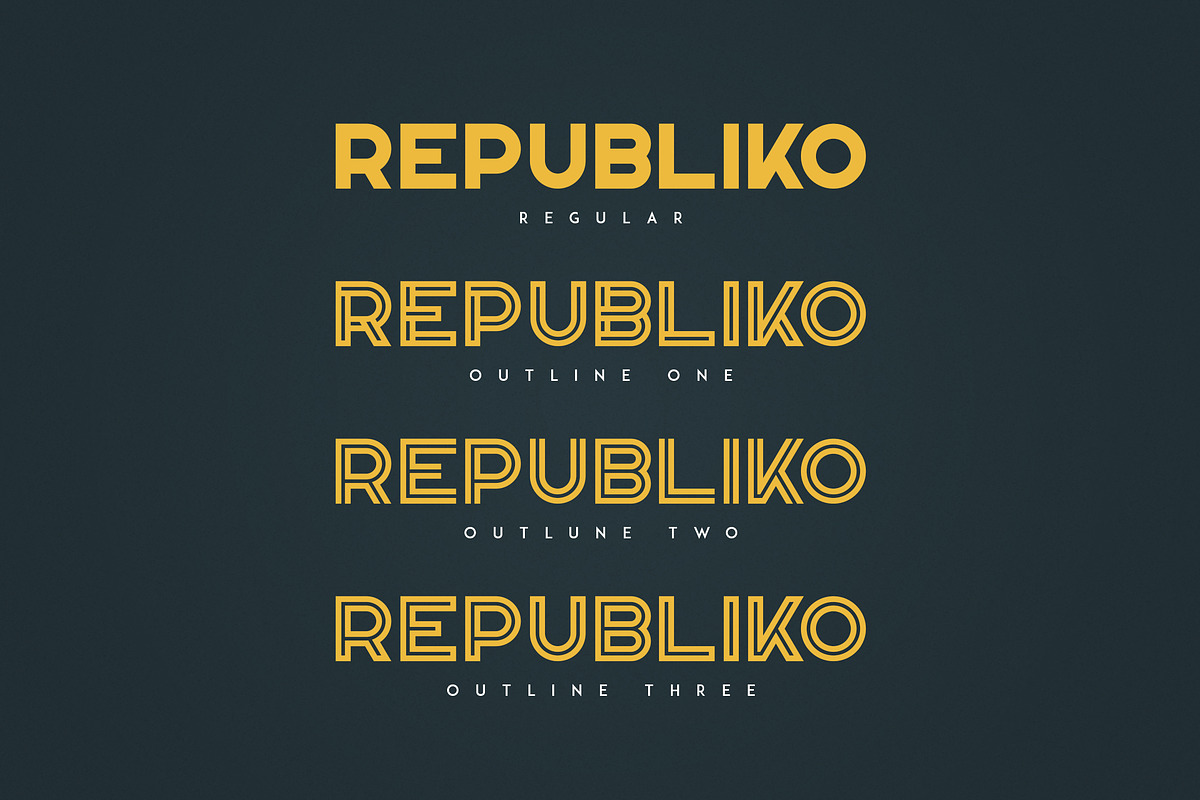 Republiko - Display Typeface preview 2