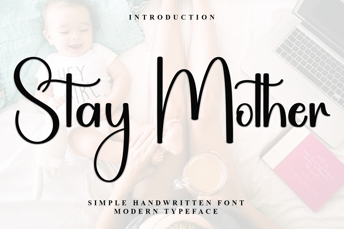 Stay Mother, a Handwritten Font by InermediaSTUDIO (Photo 1 of 7)