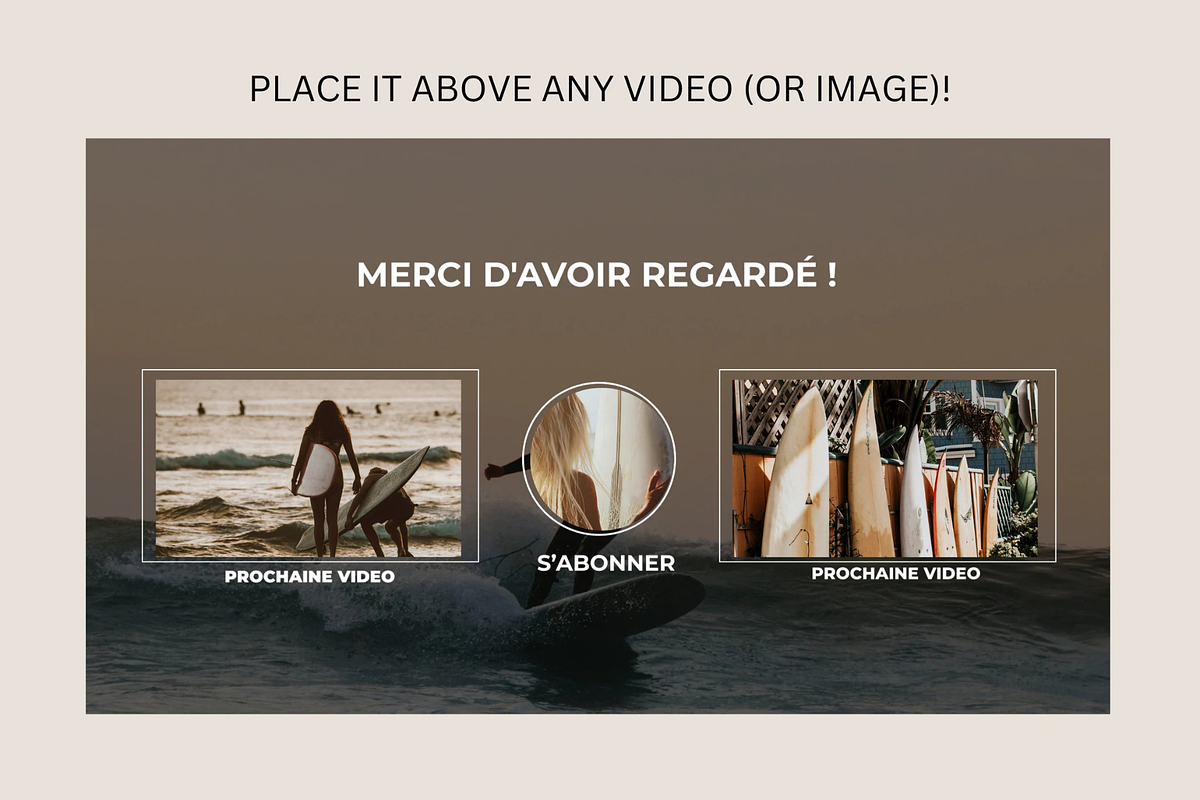 French TRANSPARENT Youtube Outro, a Social Media Template by Mstvisuals (Photo 3 of 4)