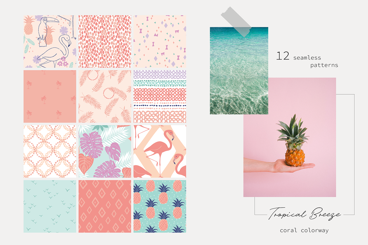 Tropical Breeze Collection Vector, a Pattern Graphic by glasshouse (Photo 2 of 7)