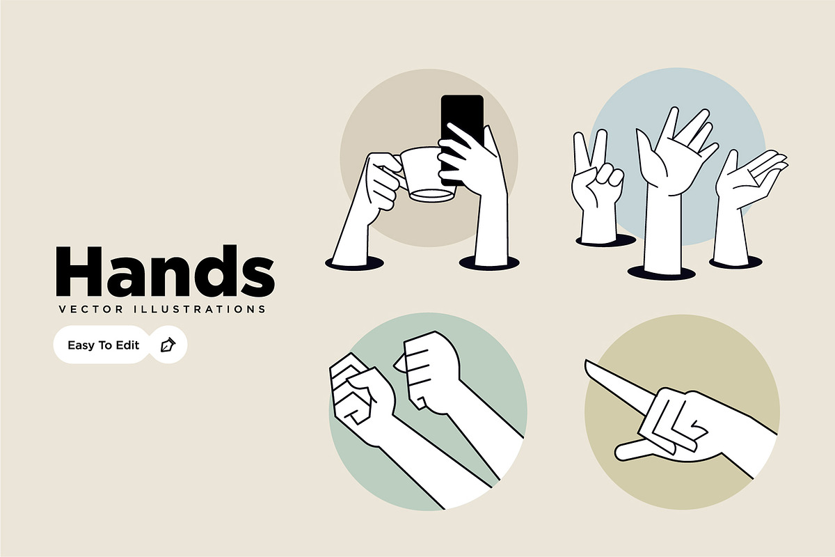 Hands illustrations, a Person Illustration by PureSolution (Photo 1 of 5)