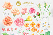 Magic flowers. Watercolor set., a Texture Illustration by LeiaSW (Thumbnail 2 of 9)