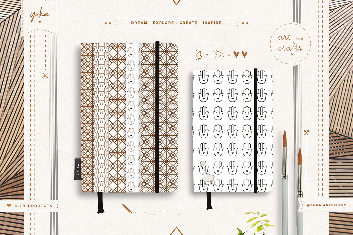 Hamsa Pattern, a Pattern Graphic by Yuka Baby (Photo 2 of 7)