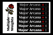 MAJOR ARCANA - Display Variable Type, a Serif Font by Artflorara (Thumbnail 19 of 21)