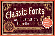 Classic Fonts & Illustration Bundle, a Font by Heritage Type Co. (Thumbnail 1 of 12)