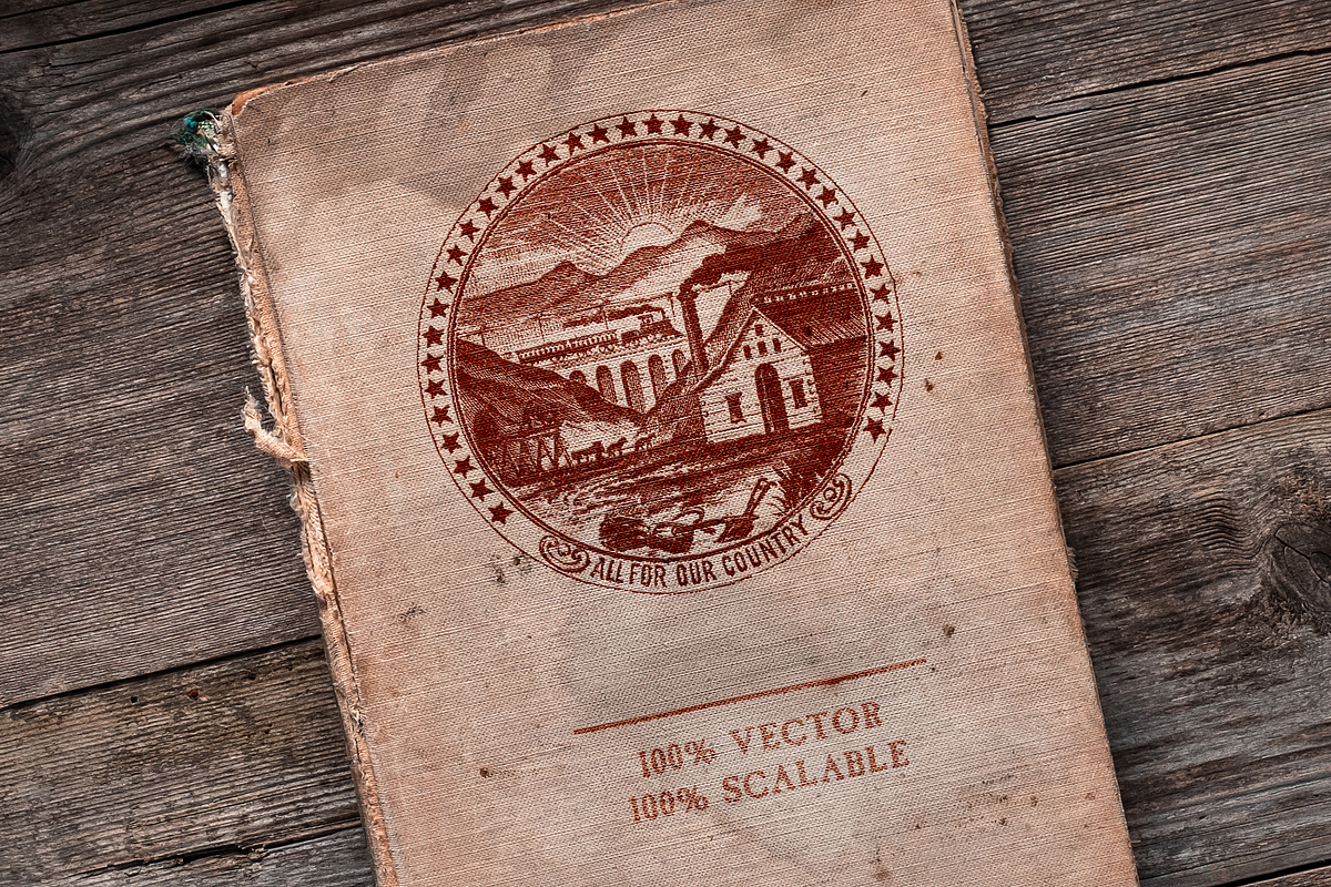 Vintage Symbols and Emblems Vectors, an Illustration by Jeffry Macpherson Visuals (Photo 3 of 4)