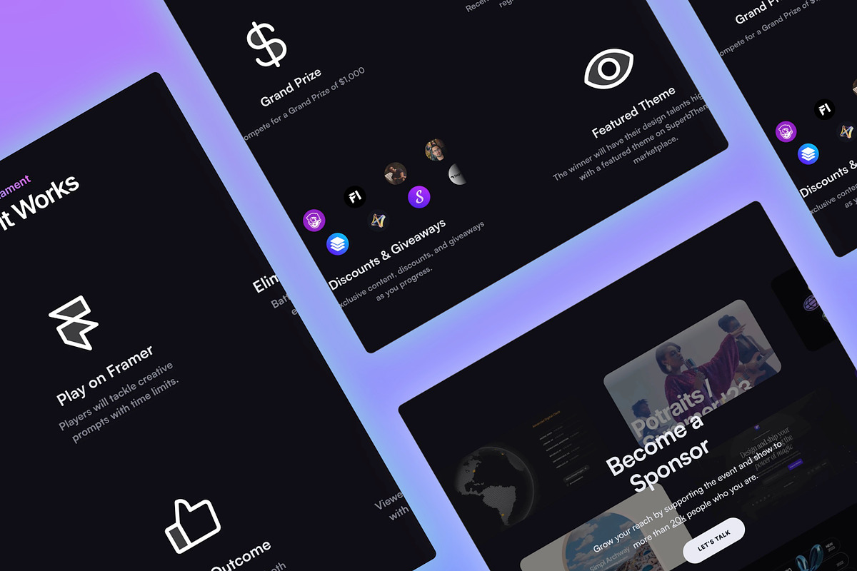 Battles - Framer Template preview 2