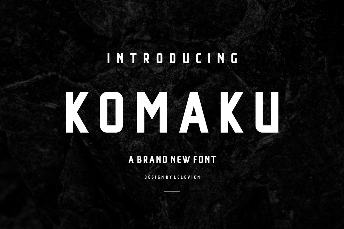 KOMAKU SERIF FONT, a Sans Serif Font by lelevien