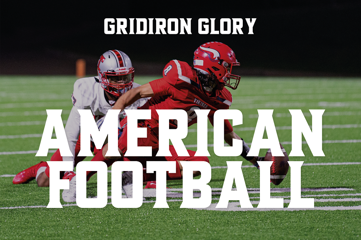 Gridiron Glory - Sport Typeface, a Sans Serif Font by HipFonts (Photo 9 of 9)