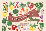 Fresh Picked Living, a Pattern Graphic by MSNTY STUDIOX (Thumbnail 1 of 30)