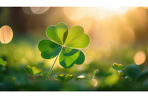 A single vibrant four-leaf clover, a Nature Photo by Igor Tichonow
