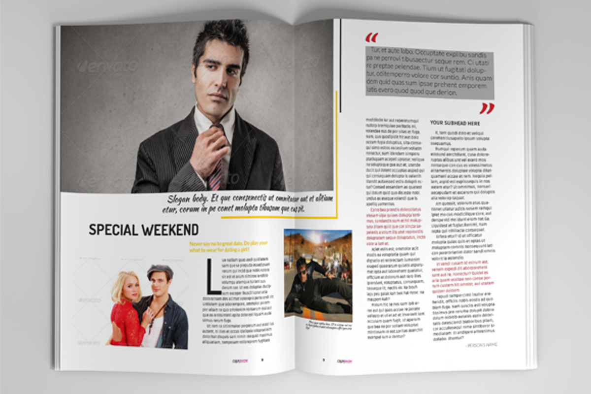 Creative Magazine Template, a Magazine Template by GreenDesign (Photo 5 of 5)
