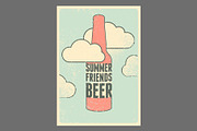 Summer Beer retro vector poster set, a Food Illustration by PoPaShop (Thumbnail 6 of 12)