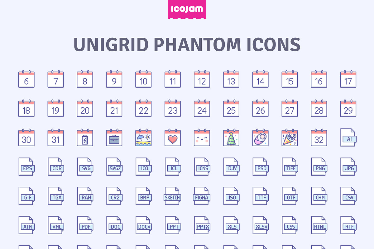3552 Unigrid Phantom icons, an Icon by Icojam store (Photo 14 of 14)