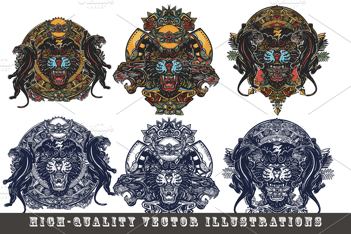 Black panthers tattoo, a Background Graphic by intueri (Photo 5 of 12)