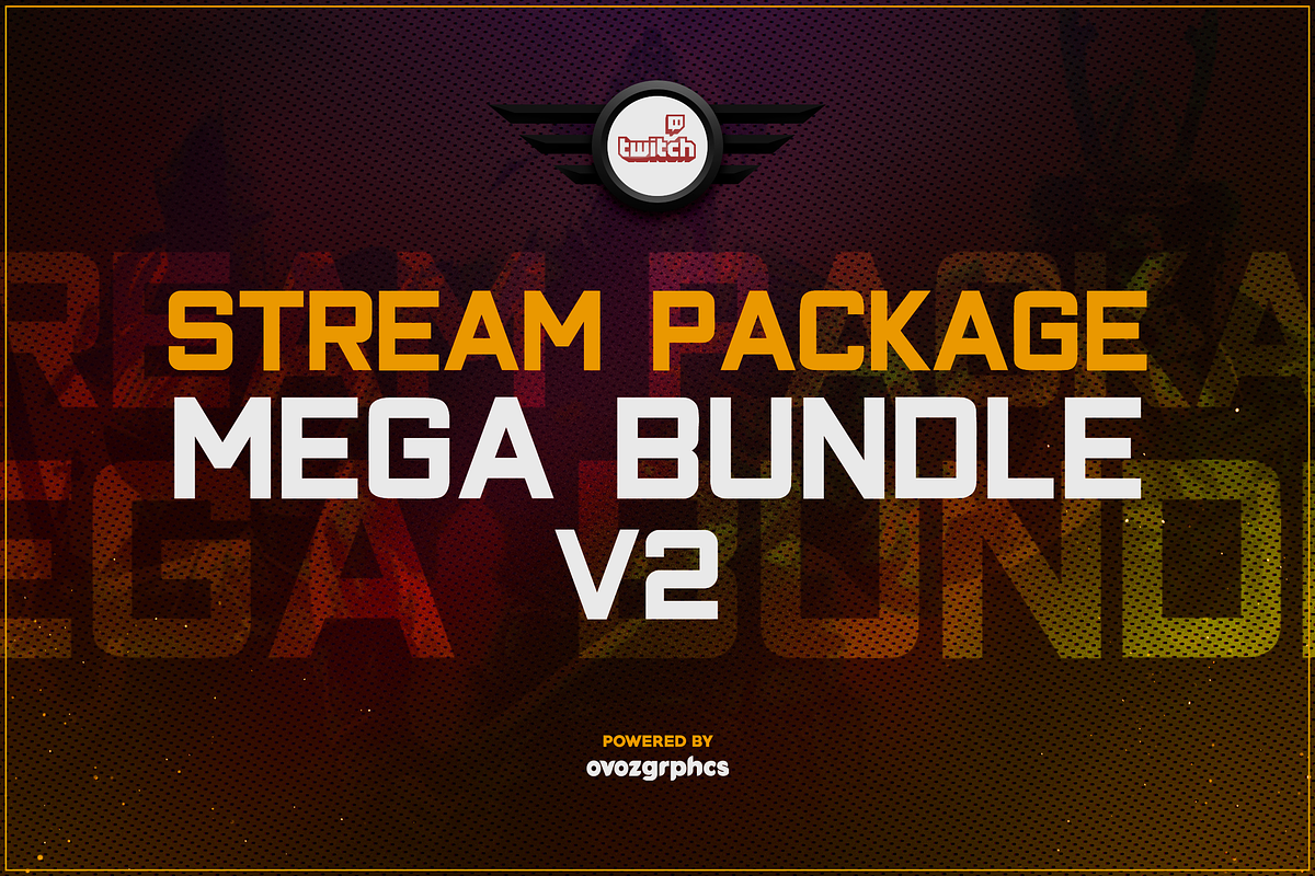 STREAM PACKAGE MEGA BUNDLE V2, a Social Media Template by Creathift (Photo 1 of 19)