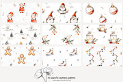 70 white Christmas seamless pattern, a Pattern Graphic by Poppy Lane Studio (Thumbnail 5 of 10)