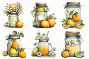 Watercolor Summer Lemon Jar Clipart, an Illustration by Black Bird Studio (Thumbnail 5 of 5)