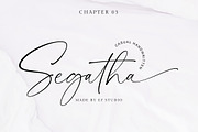 Segatha | Casual Handwritten Font, a Script Font by Ef Studio (Thumbnail 1 of 9)