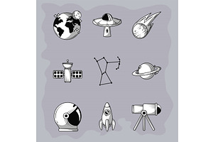 Icons Space Galaxy