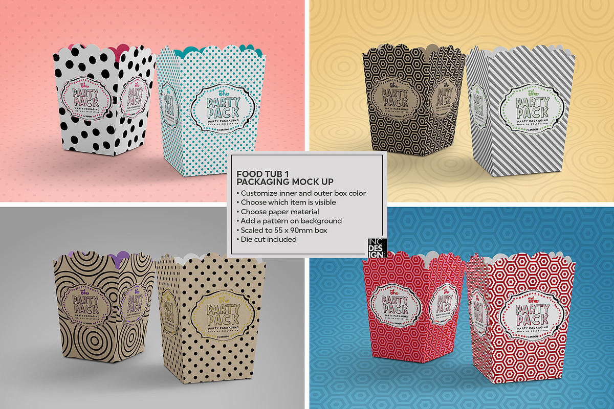 Vol.2 Party Packaging MockUps, a Packaging Mockup by INCDesign (Photo 5 of 18)