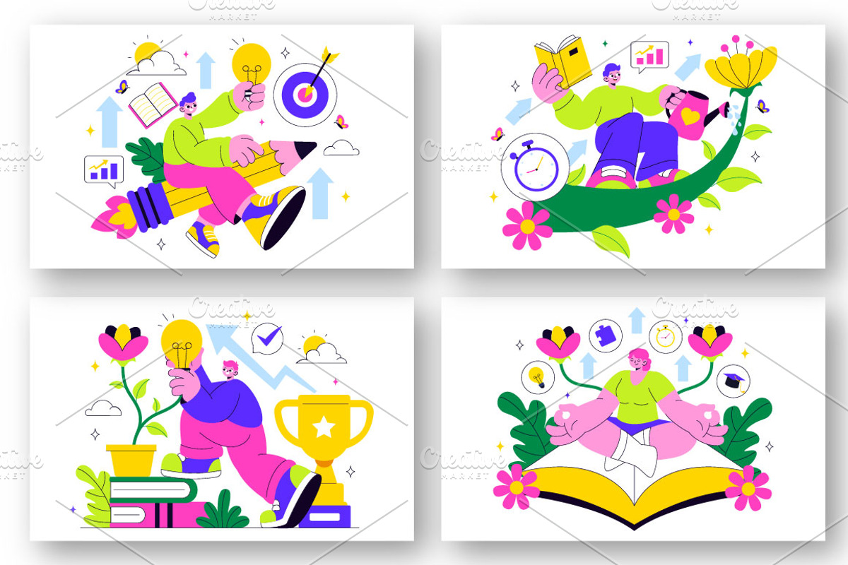 10 Personal Growth Illustration, a Person Illustration by denayunebgt (Photo 3 of 4)