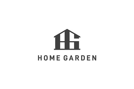 Initial letters HG home logo design