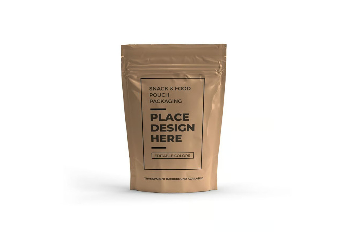 Food Pouch Packaging Mockup Template, a Packaging Mockup by DesignRushMarket (Photo 4 of 11)