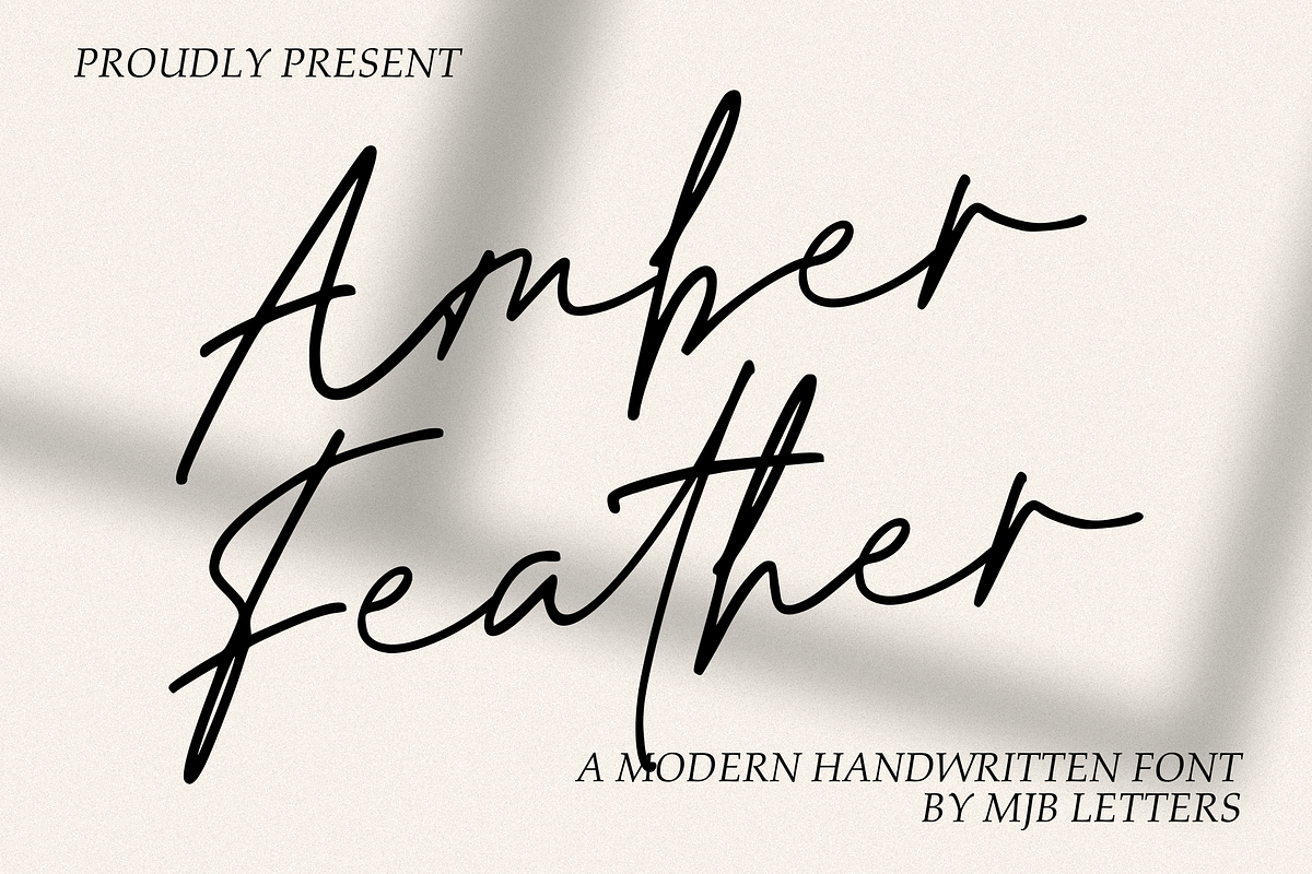 Amber Feather, a Script Font by MJB Letters (Photo 1 of 11)