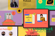 Podcast Bundle Presentation Pack, a Presentation Template by Rocket Template (Thumbnail 9 of 13)