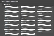 Adobe Photoshop feather brushes, a Brush Add-On by TiveCreate (Thumbnail 3 of 3)