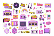 90s Retro vector illustration, an Object Illustration by Nadezhda Mikhailova (Thumbnail 4 of 15)
