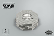 Octagon Pizza Box Packaging Mockup, a Cups & Container Mockup by INCDesign (Thumbnail 2 of 6)